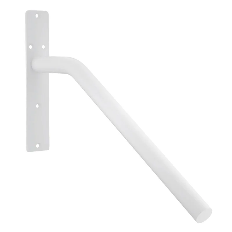 

Wall Mount Staircase Handrail Alloy Steel Heavy Duty Stair Railing Grab Bar For Garage White