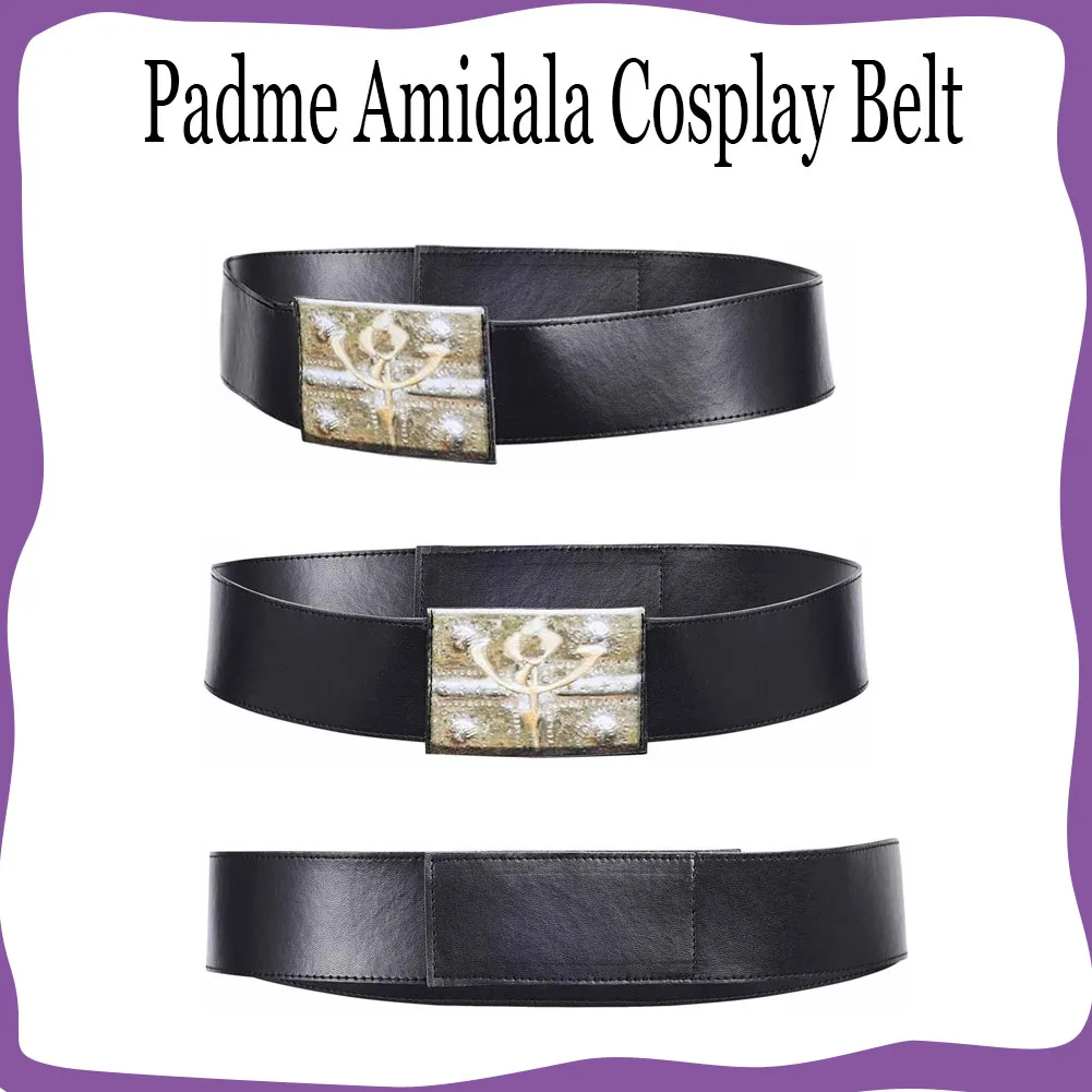 

Padme Cos Amidala Cosplay Belt for Women Costume Accessories Roleplay Movie Space Battle Disguise Props for Halloween Carnival