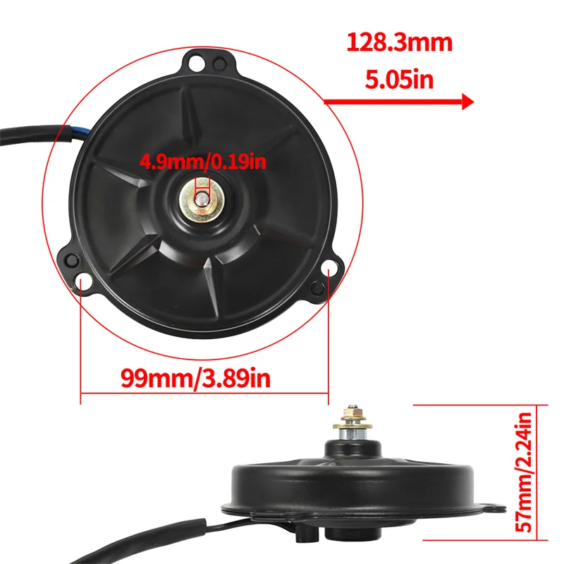 ATV Radiator Cooling Fan Motor for Honda SXS700M4 SXS700M4D Pioneer 700-4 2014-2020