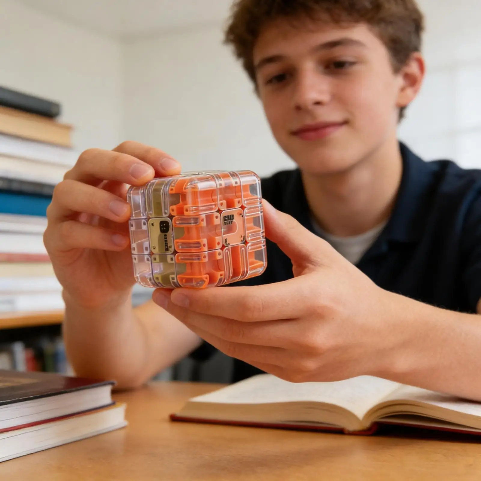 3D-Labyrinth-Labyrinth-Würfel, pädagogisches Denkaufgabe-Spielzeug, Labyrinth-Puzzle-Würfelspiel für Kinder, Jungen, Mädchen, Zuhause, Reisen, Party, Klassenzimmer