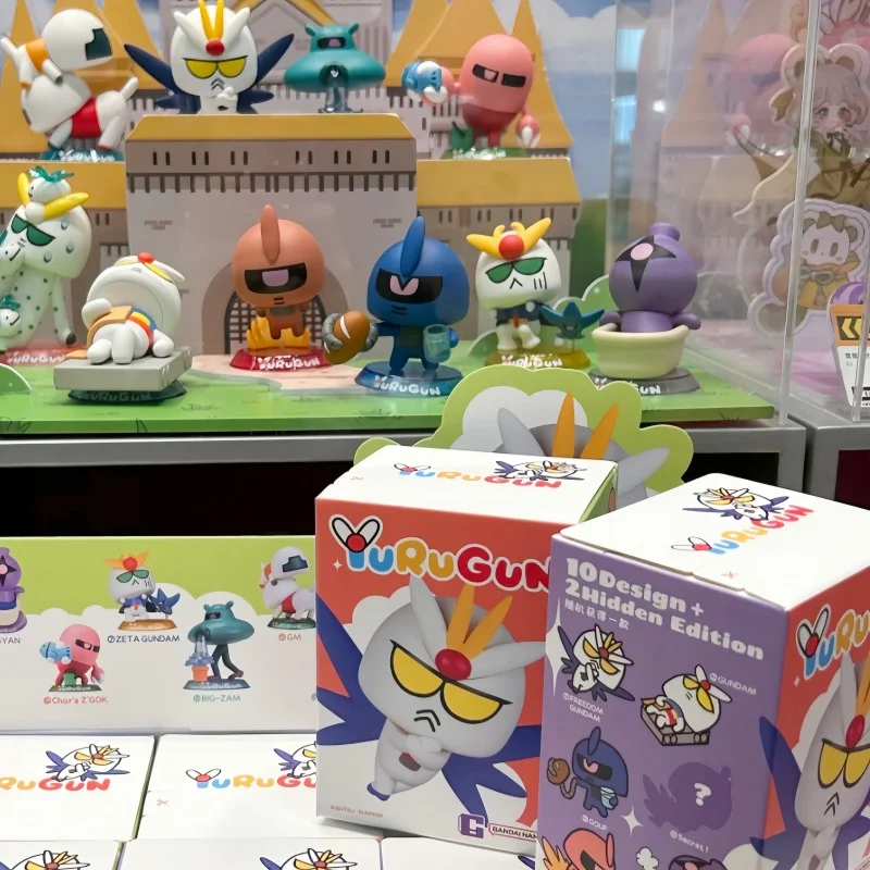 Nuevo Bandai Namco Yurugun Unicorn Qmsv Abstract Blind Box, Modelo Coleccionable, Juguete Artístico de Moda para Adultos, Coleccionistas, Regalos para Niños