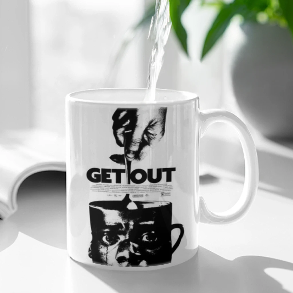 Horror Movie Get Out Classic Vintage Coffee Mug Tea Cup 11oz Coffee Cup Funny Birthday Gifts for Women and Men Ceramic Mug Cup