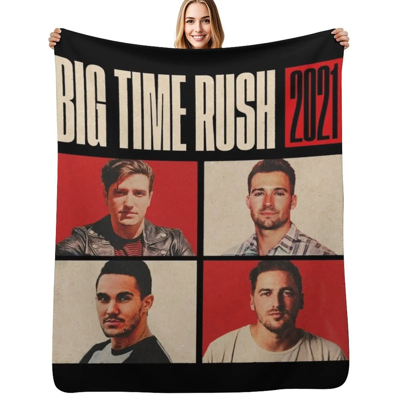 

Big time Rush BTR Throw Blanket Fade Resistant Durable Throw Blanket