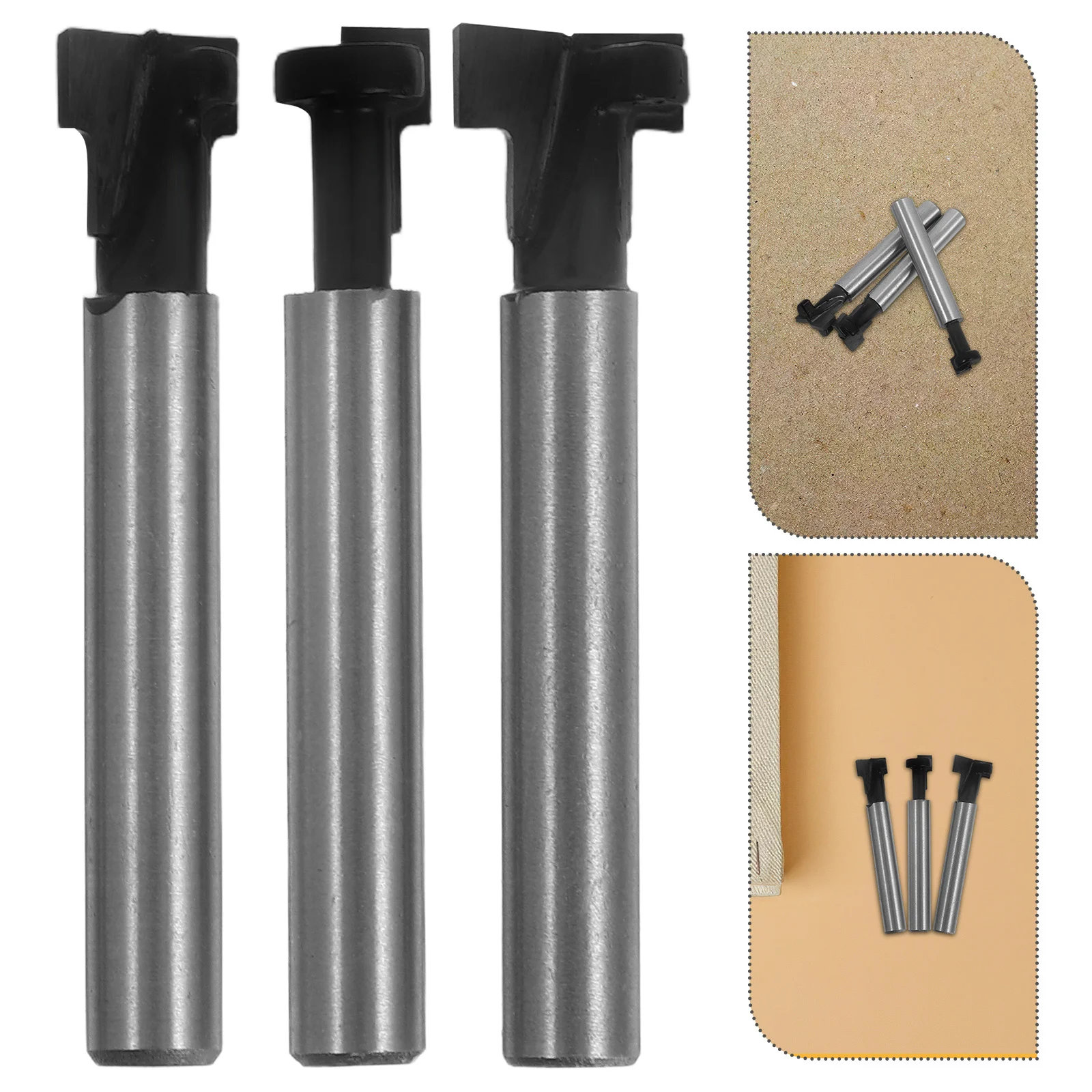 

Lock Mortise Router Bit Set 1/4 Shank High-Grade Steel For Wood Edging Trimming Veining Grooving Cnc Milling Tools End Mill