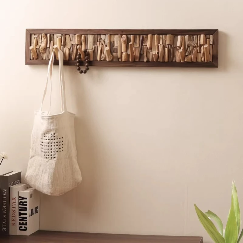 

Hanging hanger, wall hanging on the wall, entrance entrance , entrance door creative rear coat hook, solid wood