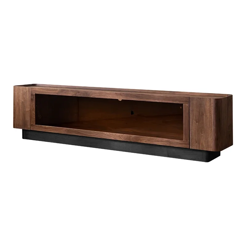 

North America Black Walnut Wooden TV Cabinet Simple Storage Cabinet Locker B & B Film Cabinet