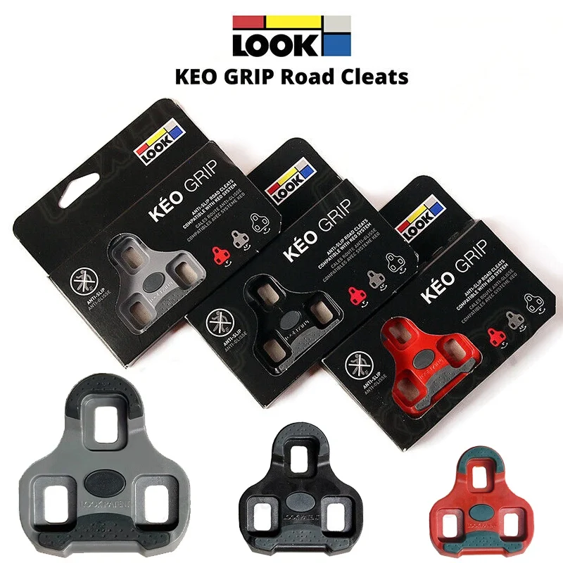 ลักษณะปุ่มสตั๊ดที่แนบมาด้วย KEO Grip จักรยานเสือหมอบระบบกันลื่นแผ่นล็อค TPU CLAMP สามารถวางตำแหน่ง0/4ได้5/9องศา