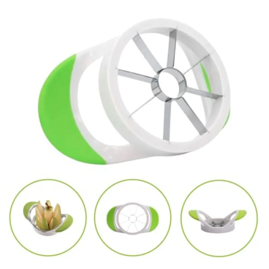 OCEANDEEP Appelsnijder en boorset Roestvrijstalen appelsnijder met zachte grip en verstelbaar potopenergereedschap voor efficiënte F