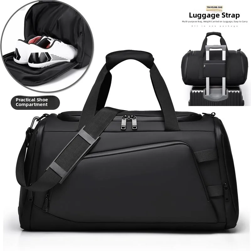 

Waterproof Fitn Bag Men's Handheld Travel Bag Large Capaci Busin Trip oulder Bag Dry Wet Separation Training Sport
