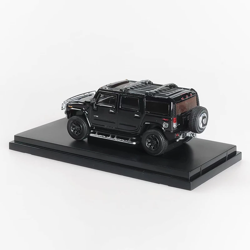 Diecast 1/64 scala Hummer H2 lega modello di auto SUV fuoristrada modello di Pickup giocattoli per auto per ragazzi regalo ornamento da collezione