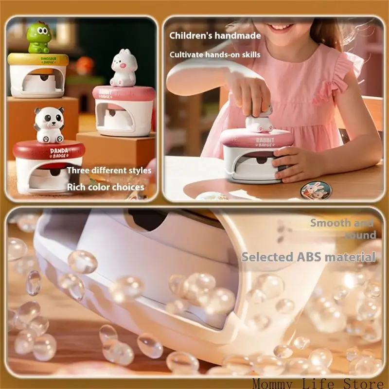 أطفال آلة شارة شارة البلاستيك صانع شادة صانع تعليمية لاستخدام السفر المنزلي