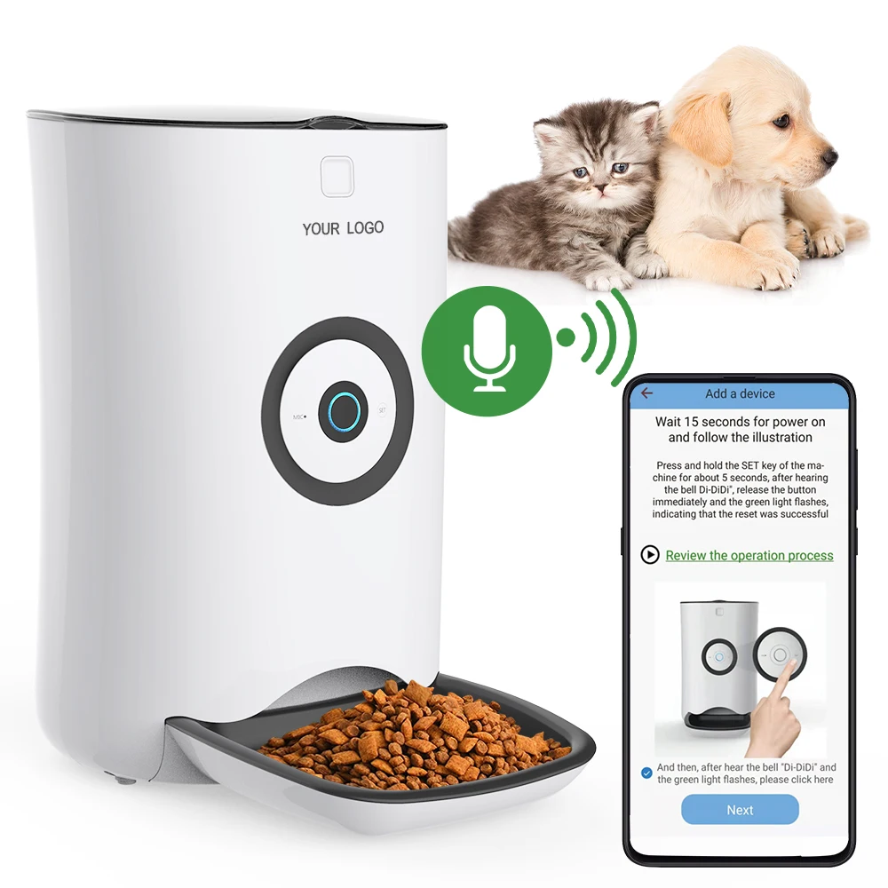 

Automatic Cat Dog Feeder Pet Cat Dog Bowl Smart Wifi Automatic Pet Feeder