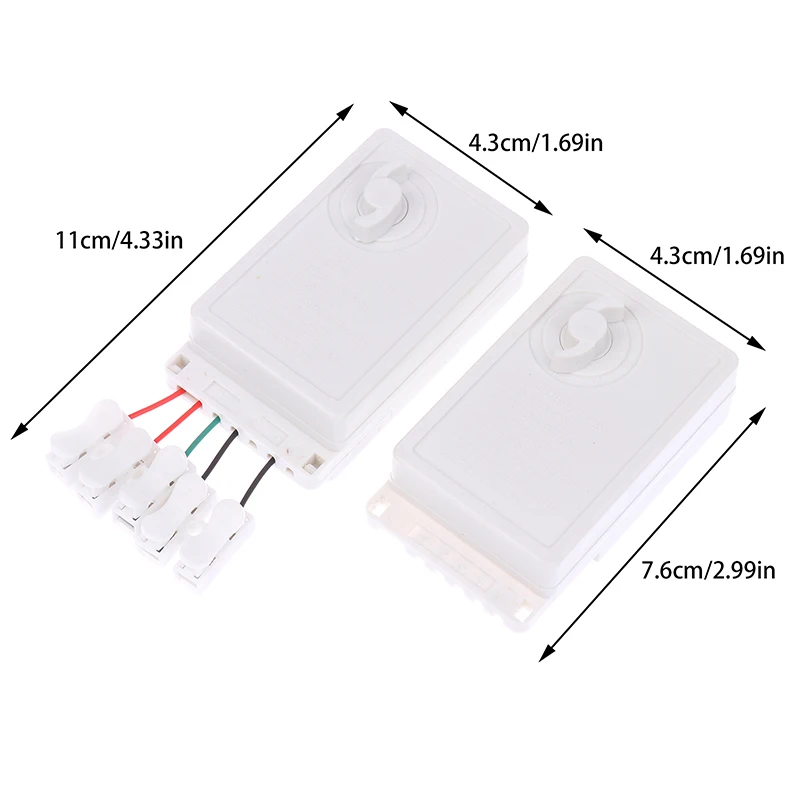 LED String Dimmer EK-04 2/4-Way 8 Function Knob/Solder-Free Type Push Button Type Light Adjustment Controller