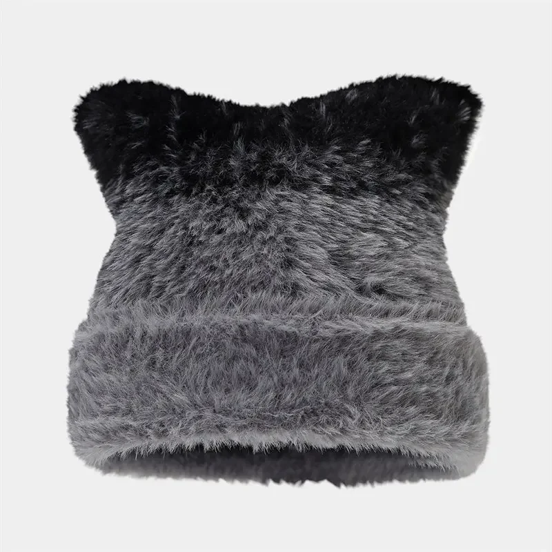 الشتاء القطن طباعة رشاقته محبوك قبعة دافئة Skullies قبعة قبعة صغيرة للفتيات والنساء 13 #6