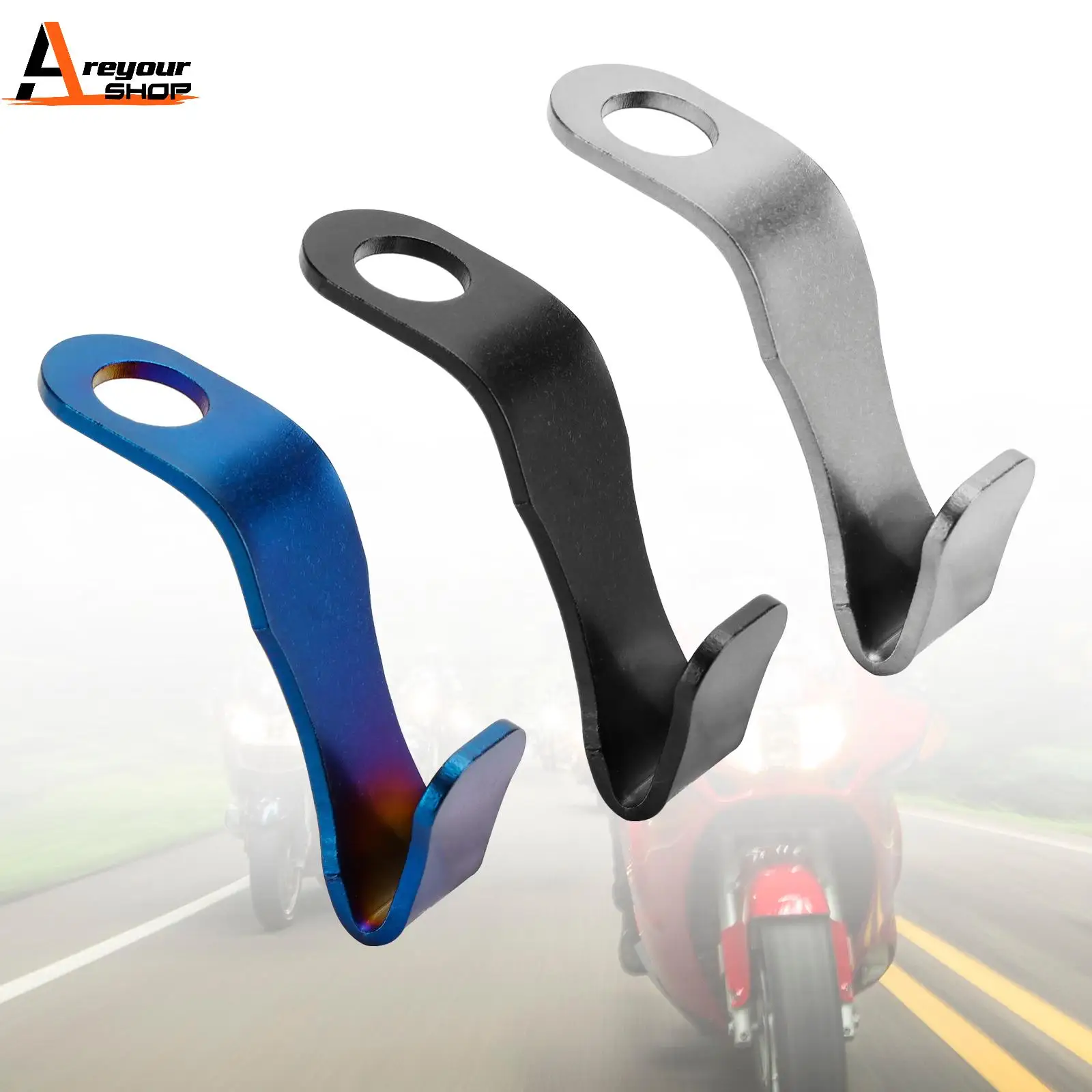 Areyourshop Carry Helmet Hook Bottle Cargo Hanger For Yamaha Nmax Xmax Nvx 125 250 300 Silver