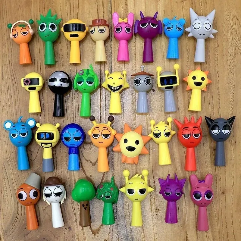 5cm 24 teile/satz Anime Spiel Sprunki Mini Figur Blind Box PVC Modell Spielzeug Sprunki PVC Action Figure Modell Kinder puppen Geschenk