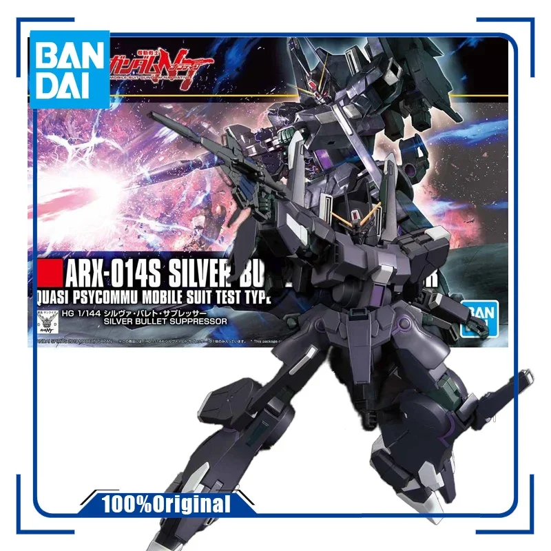 

BANDAI ORIGINAL GUNDAM MODEL KIT ANIME FIGURE HGUC 1/144SILVER BULLET · SUPPRESSOR HIGHLY PLAYABLE ASSEMBLY TOYS GIFT