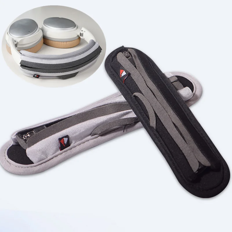 1Pc Universele Vervanging Hoofdtelefoon Hoofdband Met Rits Hoofd Beam Beschermende Kussen Pad Voor Headset Band Protector