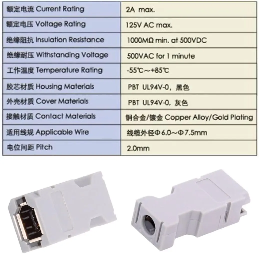 SM-6E I/O موصل IEEE 1394 6Pin CN3 المقبس 55100-0670 أنثى JZSP-CMP9-1-E متوافق مع ياسكاوا باناسونيك سيرفو 54280-0609