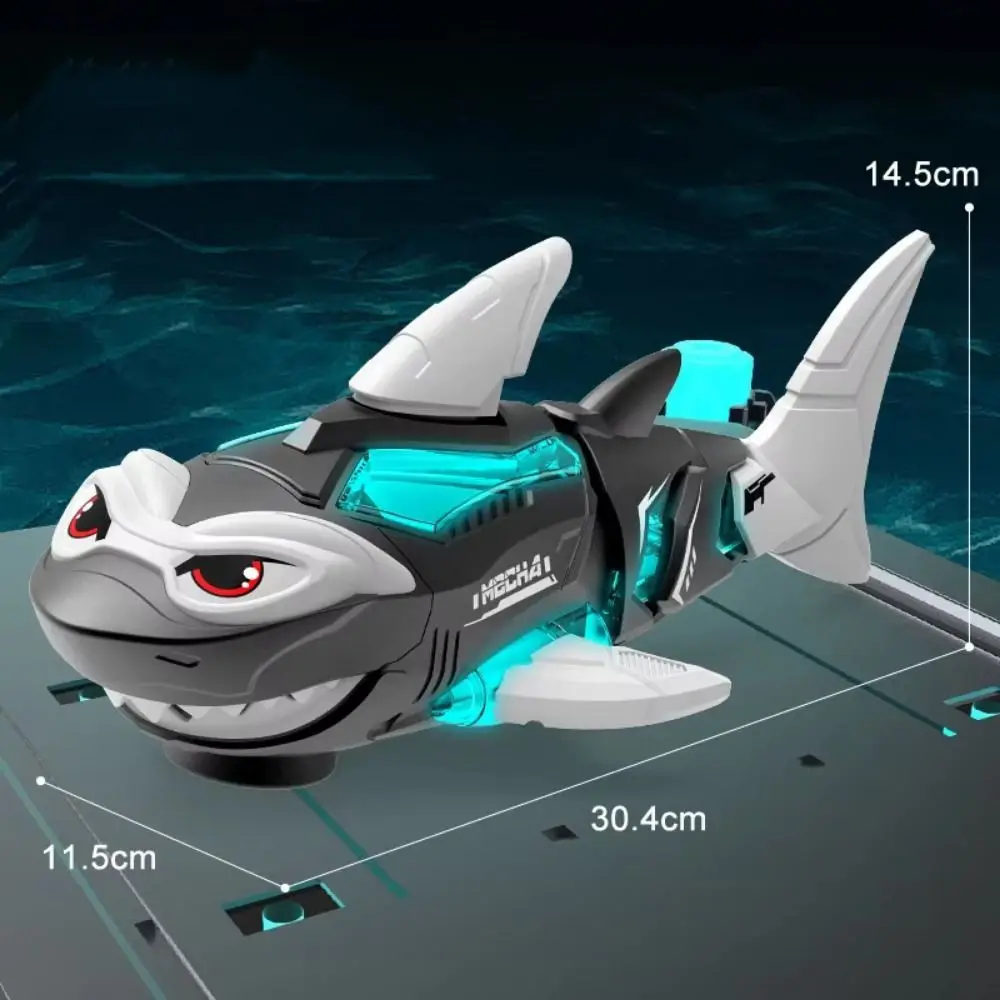 Luces y sonidos, Robot tiburón eléctrico, batido el cuerpo, Animal de dibujos animados, tiburón, juguete electrónico para mascotas, educativo interactivo