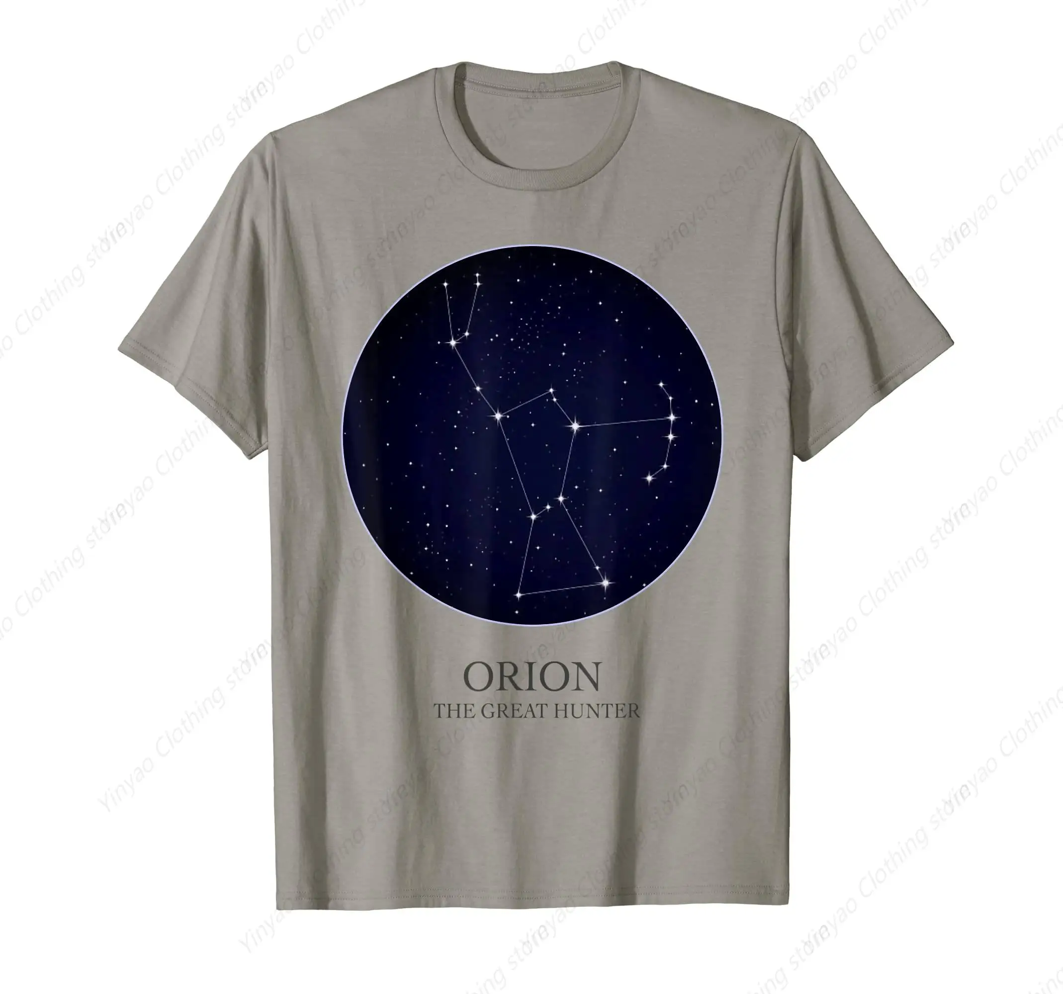 Orion Constellation Hunter Printed Shirt Orion Star Astrology Cool T-shirt Pure Cotton Comfortable T shirt