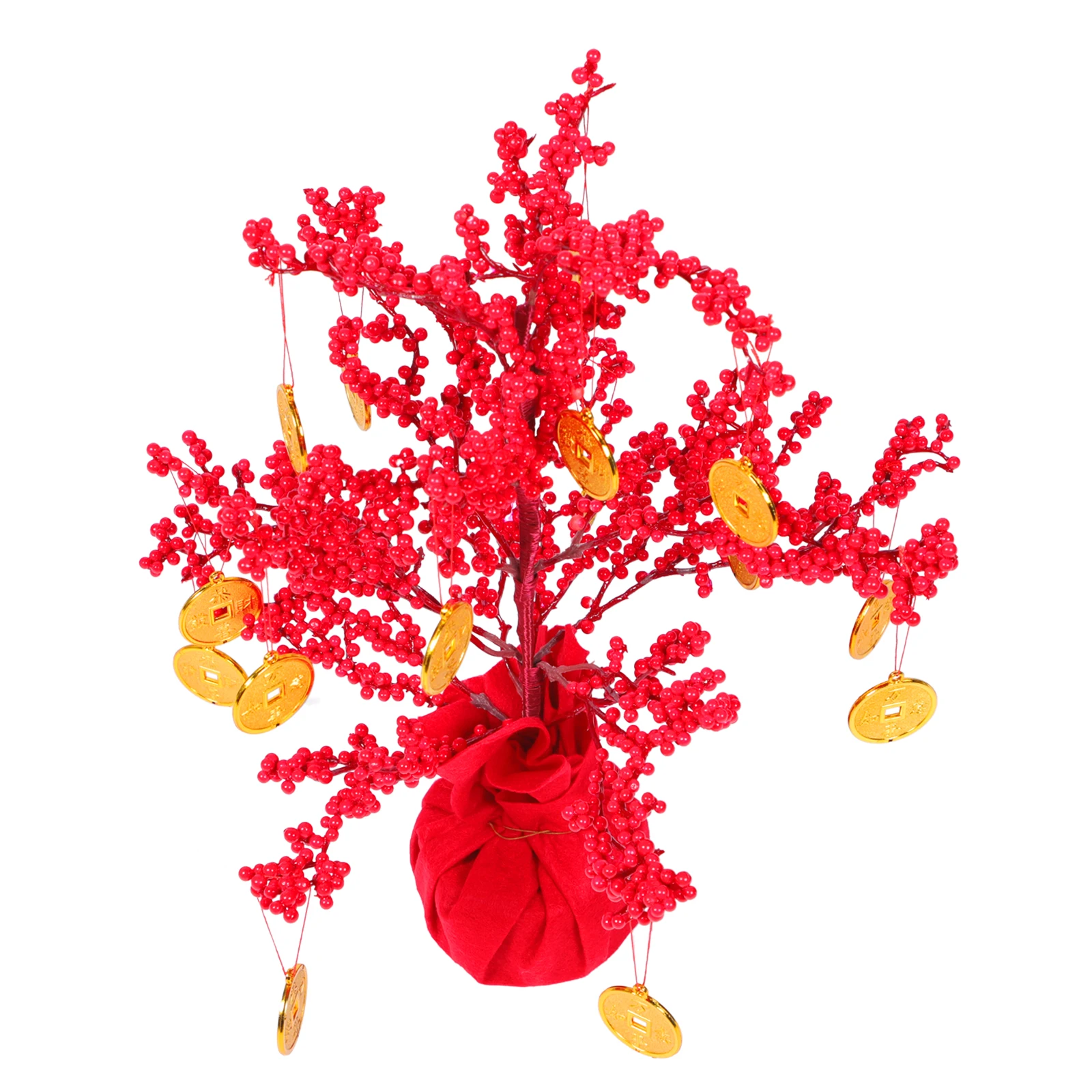 

Fortune Tree Decoration High Quality Material Living Room Hotel Party Chinese New Year Plants Lucky Money Tree