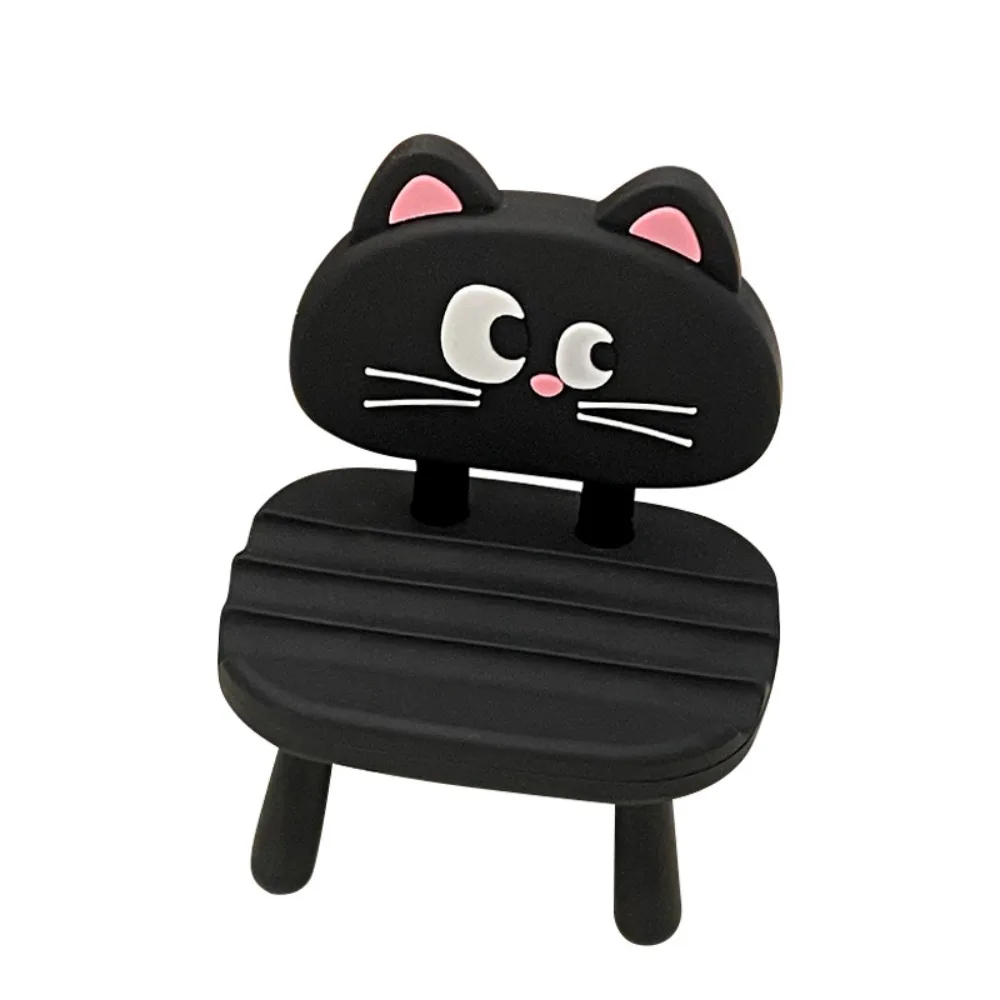 Cartoon Animal Creative Chair Phone Holder Cat Chick Chair Mobile Phone Stand Plastic Cute Chair Cell Phone Bracket