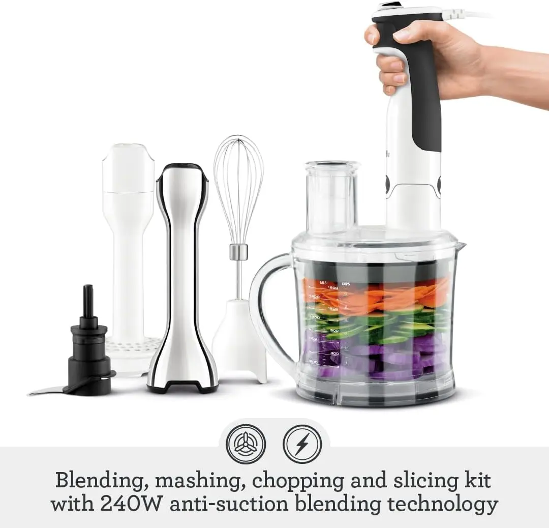 Immersion Blender, One Size, Brushed Stainless Steel