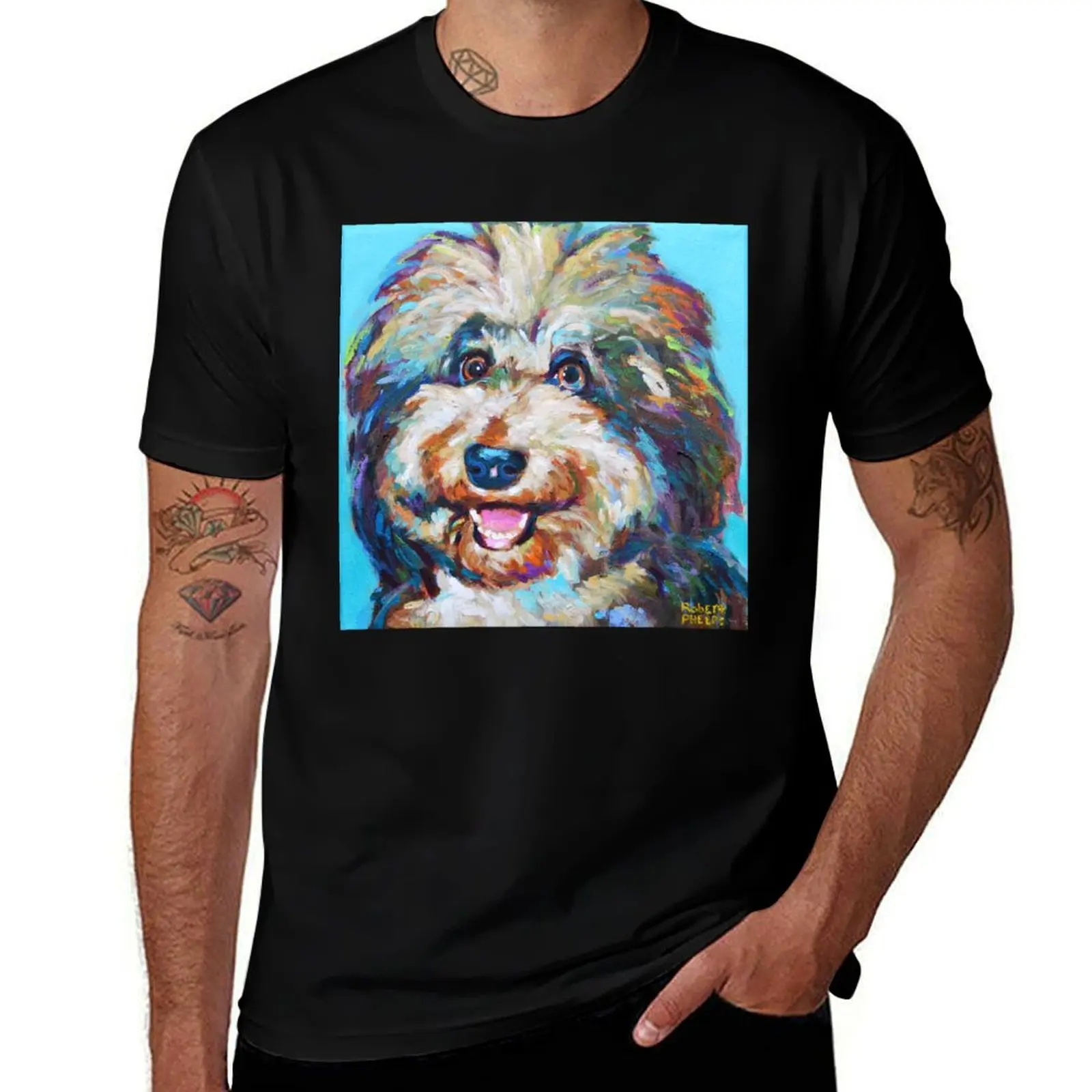 

Olivia, the AussieDoodle T-Shirt Big Size Loose Fit Tee Shirt