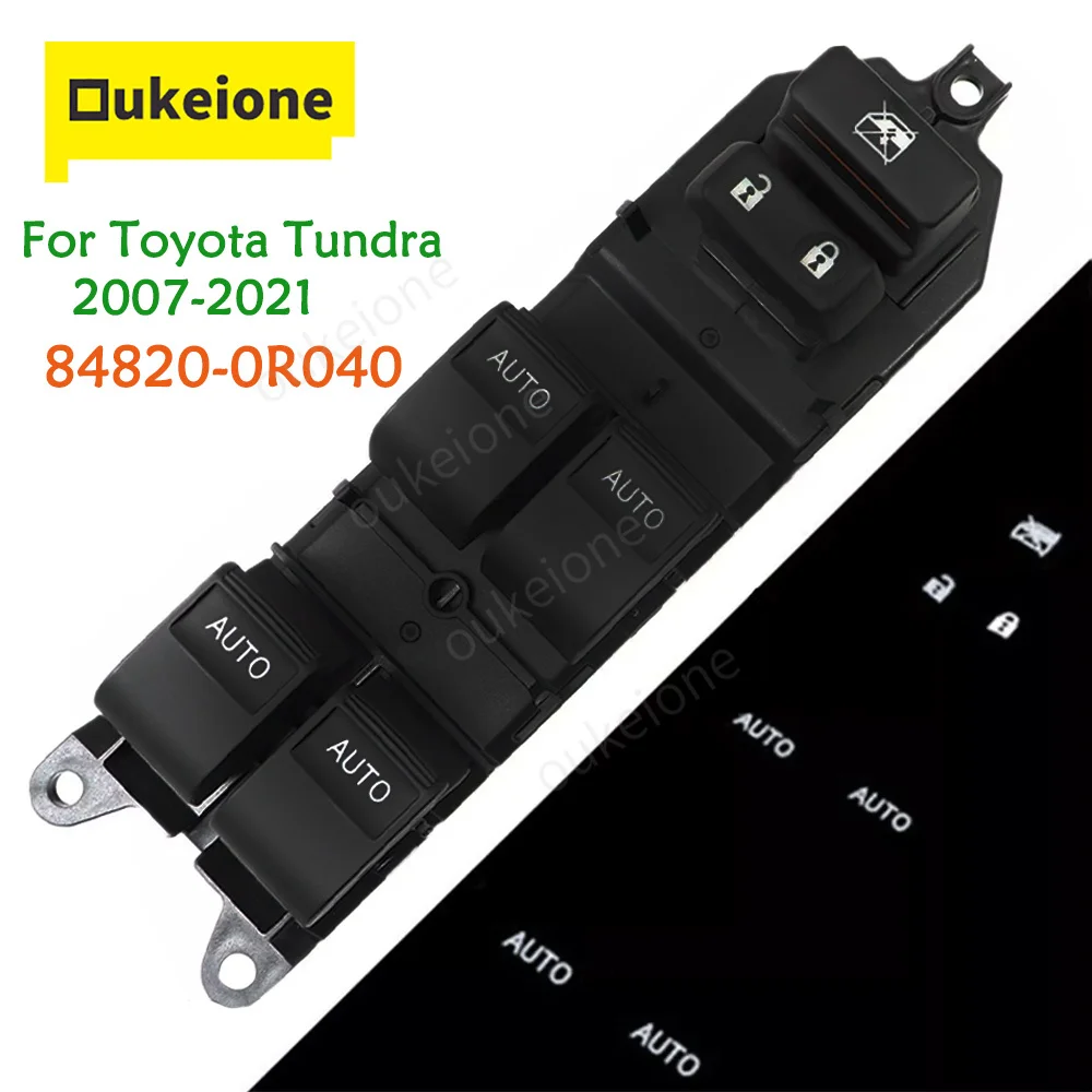 Window Control Switch for Toyota Tundra 2007-2021 84820-0R040 Electric Driver Side Power Glass Lifter Button Car Accessories