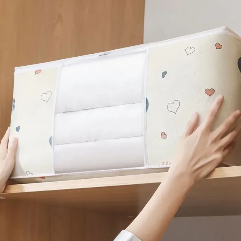 

1 шт., сумка для хранения одеял, пыленепроницаемый шкаф, одеяло, органайзер для одежды, домашнее одеяло, сортировочные сумки на молнии, сумка для переезда, сумки для хранения