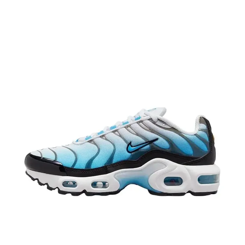 Nike Air Max Plus Men's Women's Running Shoes Are Non Slip, Durable, Comfortable, Lightweight, Retro Low Cut, Casual, Black Gray