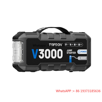 TOPDON V3000 3000A 24000mAh 12V Portable Battery Booster Pack Auto Truck Car Capacitor Jump Starter Power Bank