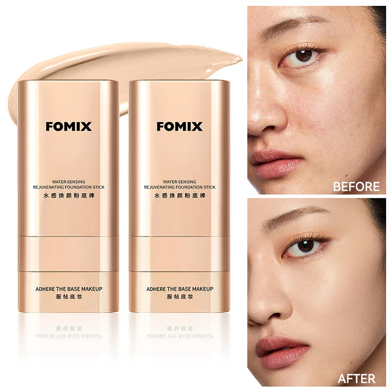 Moisturizing Hydrating Foundation Stick Dual Head Brush