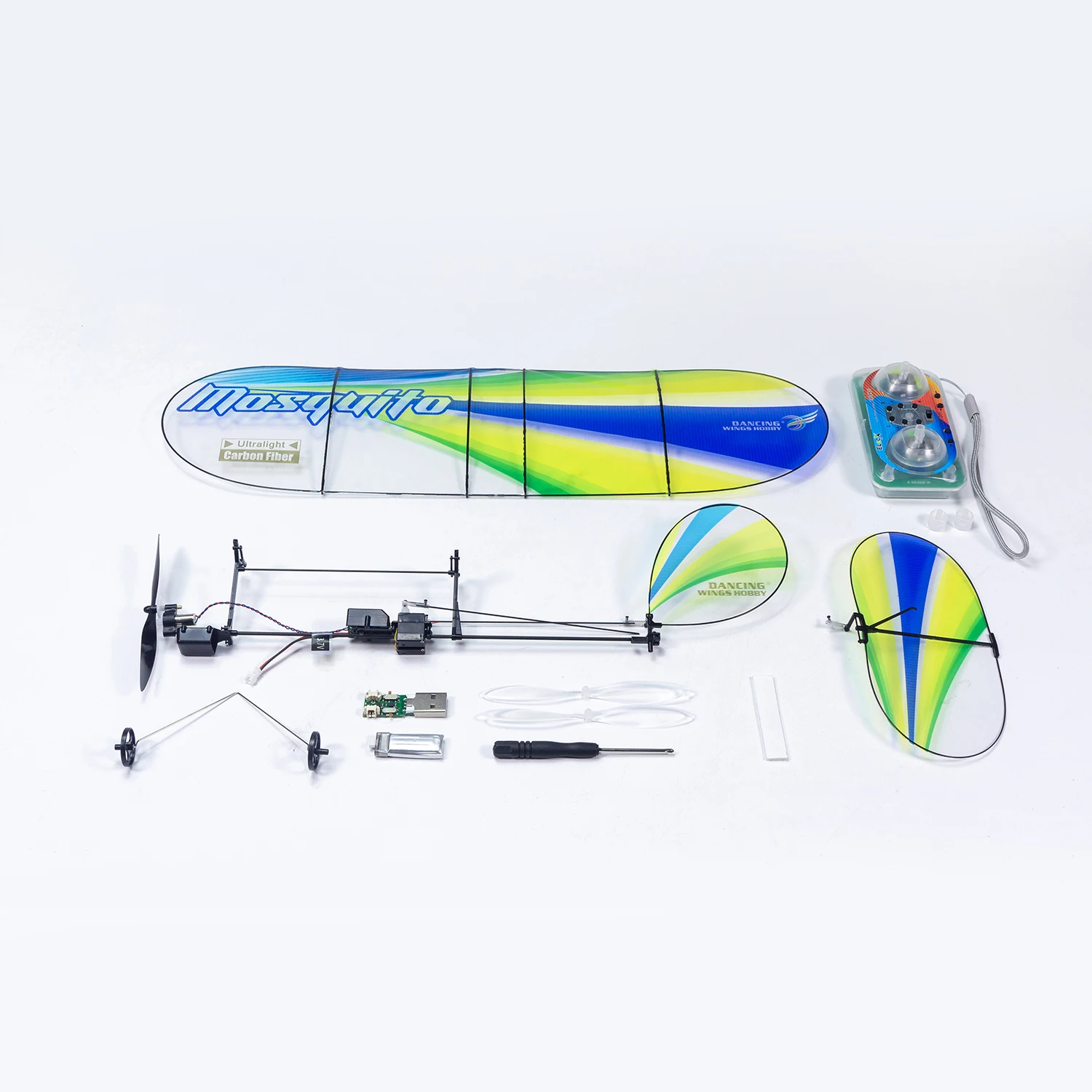 E43 Mosquito 360mm طائرة RC صغيرة RTF مع جهاز إرسال داخلي خفيف الوزن فيلم للمبتدئين ودية سهلة التحكم تصميم متين