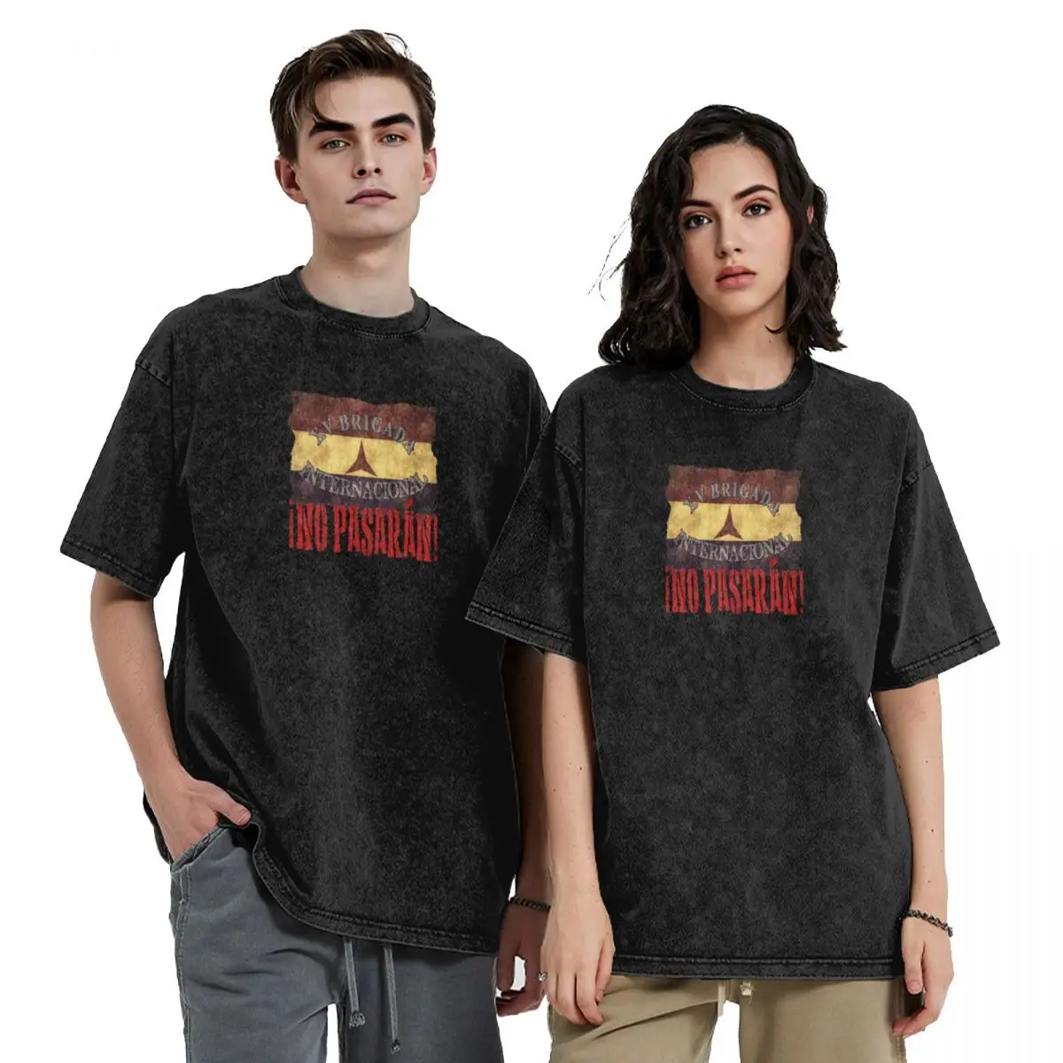 

BRIGADA INTERNACIONAL, NO PASARAN T-Shirt anime clothes cotton man t-shirts topping men t shirts high quality