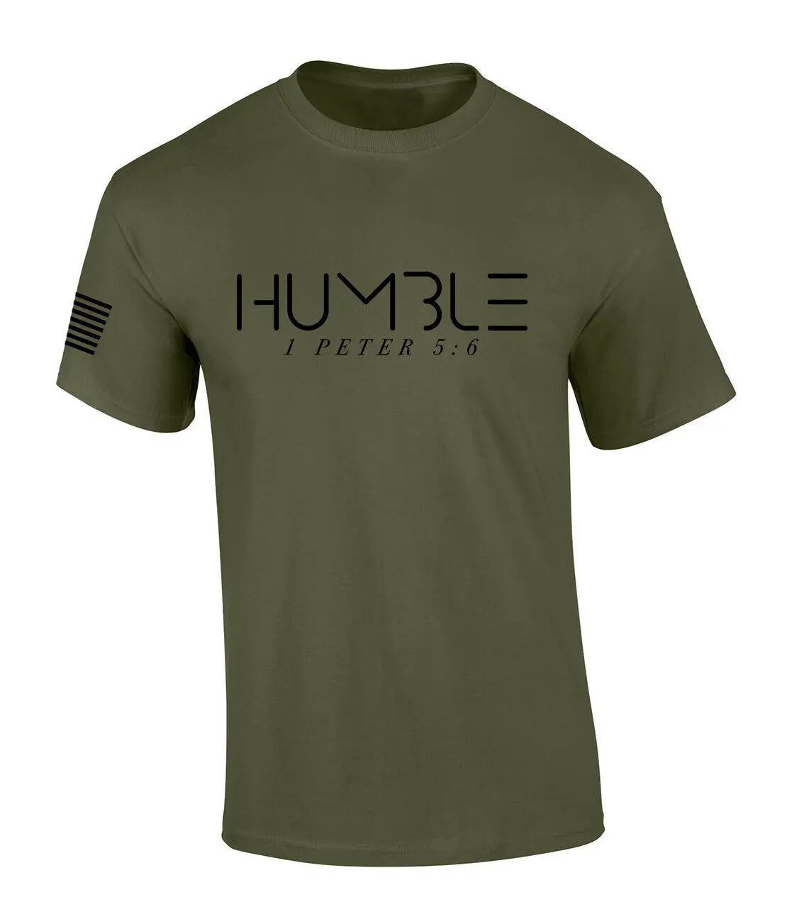 Mens Christian T Shirt Humble 1 Peter 5 6