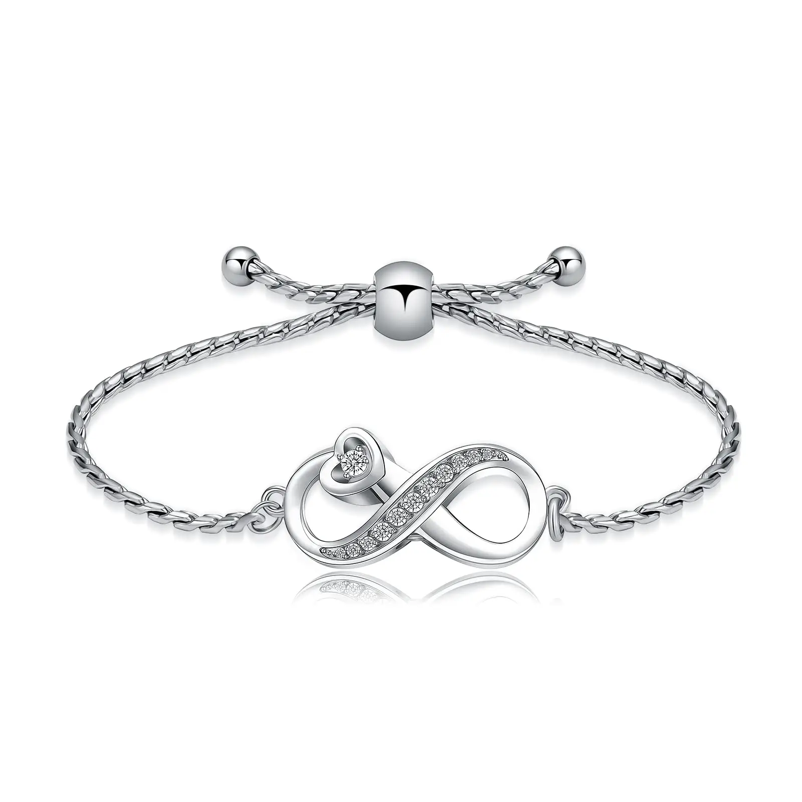 

Infinity Heart Urn Bracelet for Ashes Crystal Keepsake Bangle for Women Cremation Ashes Jewelry Memorial Lockets