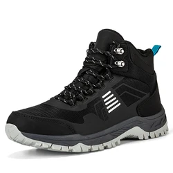 Winter Boot Men Outdoor Hiking Boots Suede High Top Trekking Men Rainproof Tactical Combat Military Boots Mountain Climbing