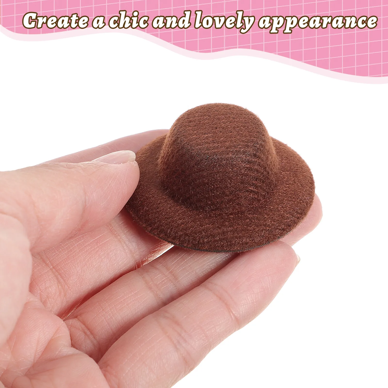 

20 шт. мини-шляпки-джазовки, компактные тканевые мини-шляпки для декора, украшения для вечеринок, детские поделки, модель мини-джазовки