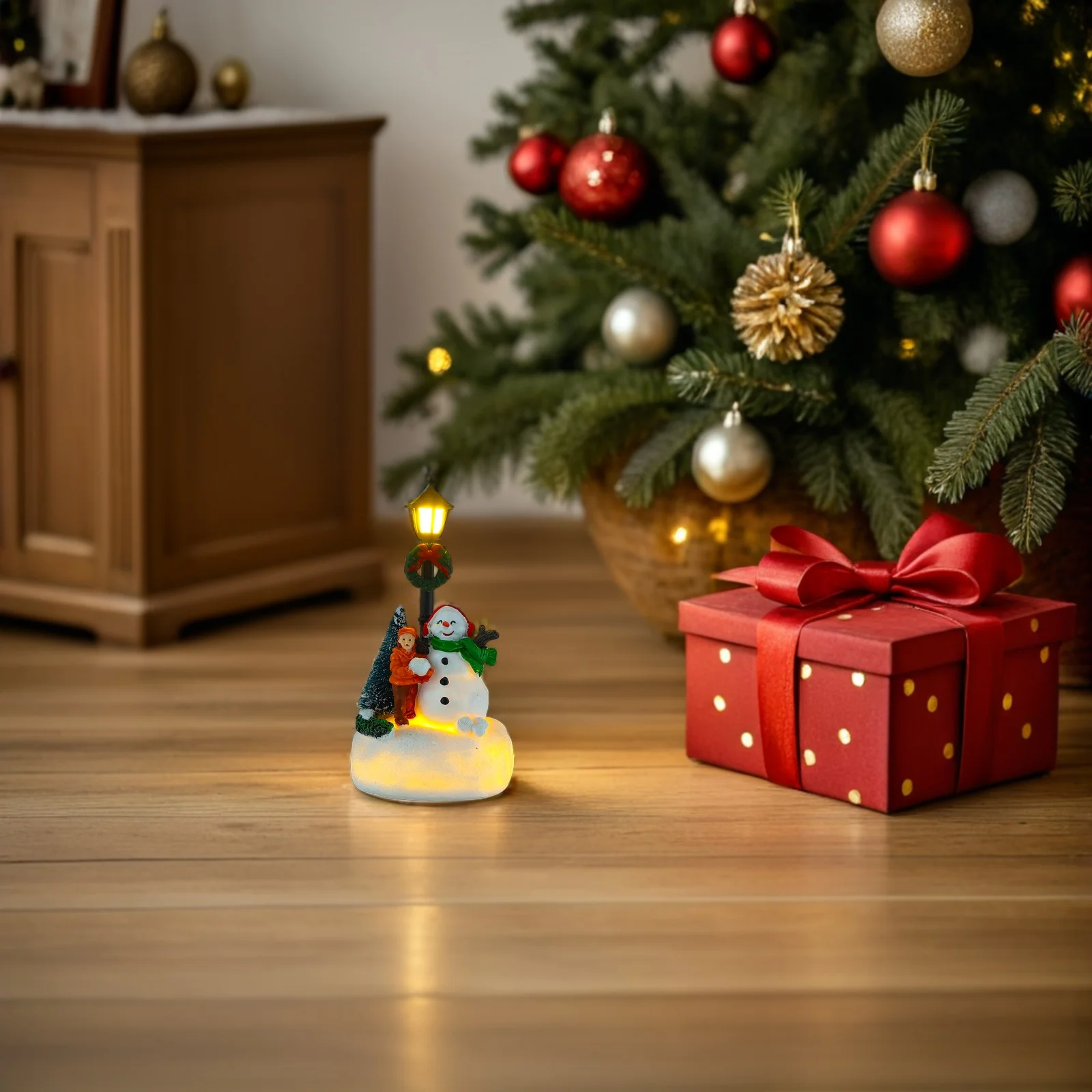 

Christmas Decoration Santa Claus Led Santa Claus Desk Centerpiece Led Light Up Table Centerpiece Operated Resin Ornament