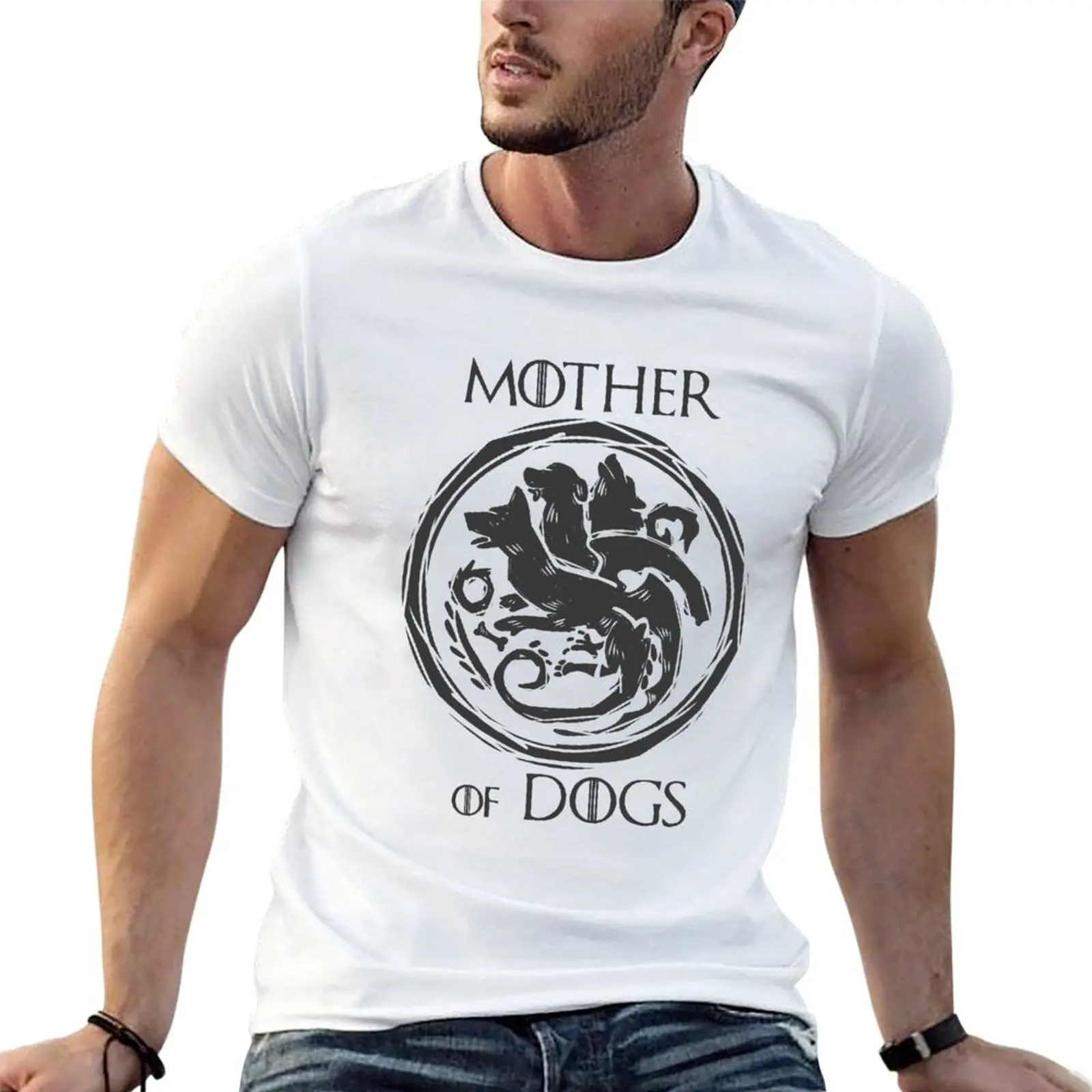 Camiseta gráfica para madre dragón camisas perros t madre perros impreso hombre camisas t para perro de hombre amor
