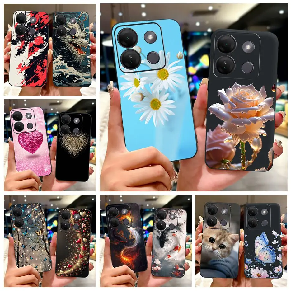 

For Infinix Samrt 7 HD Case Smart7 X6515 New Luxury Painted Cover Soft Silicone Phone Case For Infinix Samrt 7 Plus X6517 Fundas