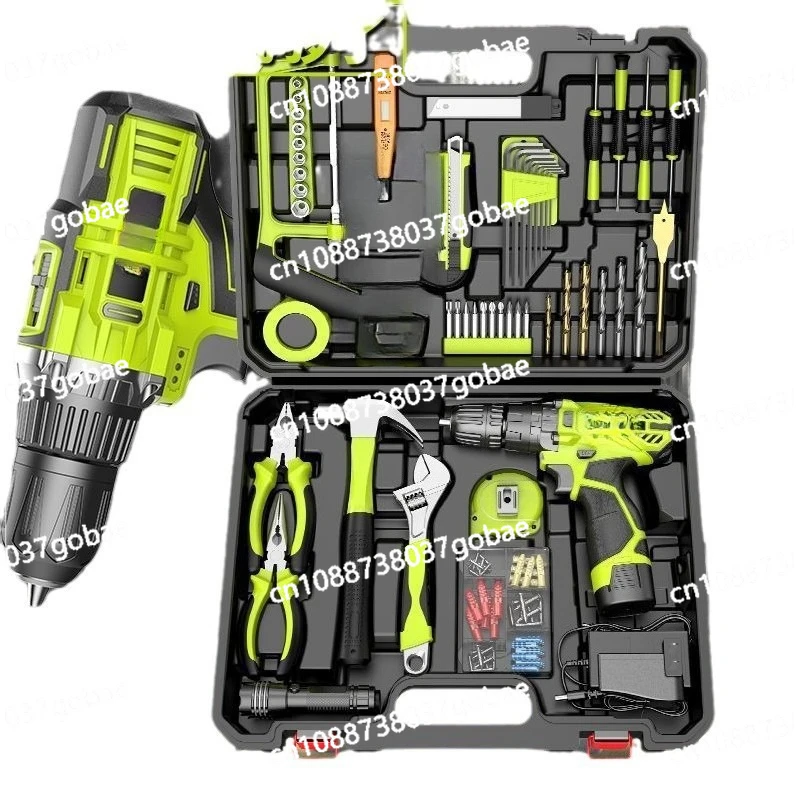 

Rechargeable electric drill tool set Hardware, electrician, woodworking maintenance Household combination set