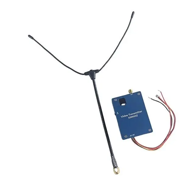500 MHz 2W FPV Racing Vehicle Wireless Transmitter Receiver with 8 Channels and Wireless Video Transmission for 12V Power Supply