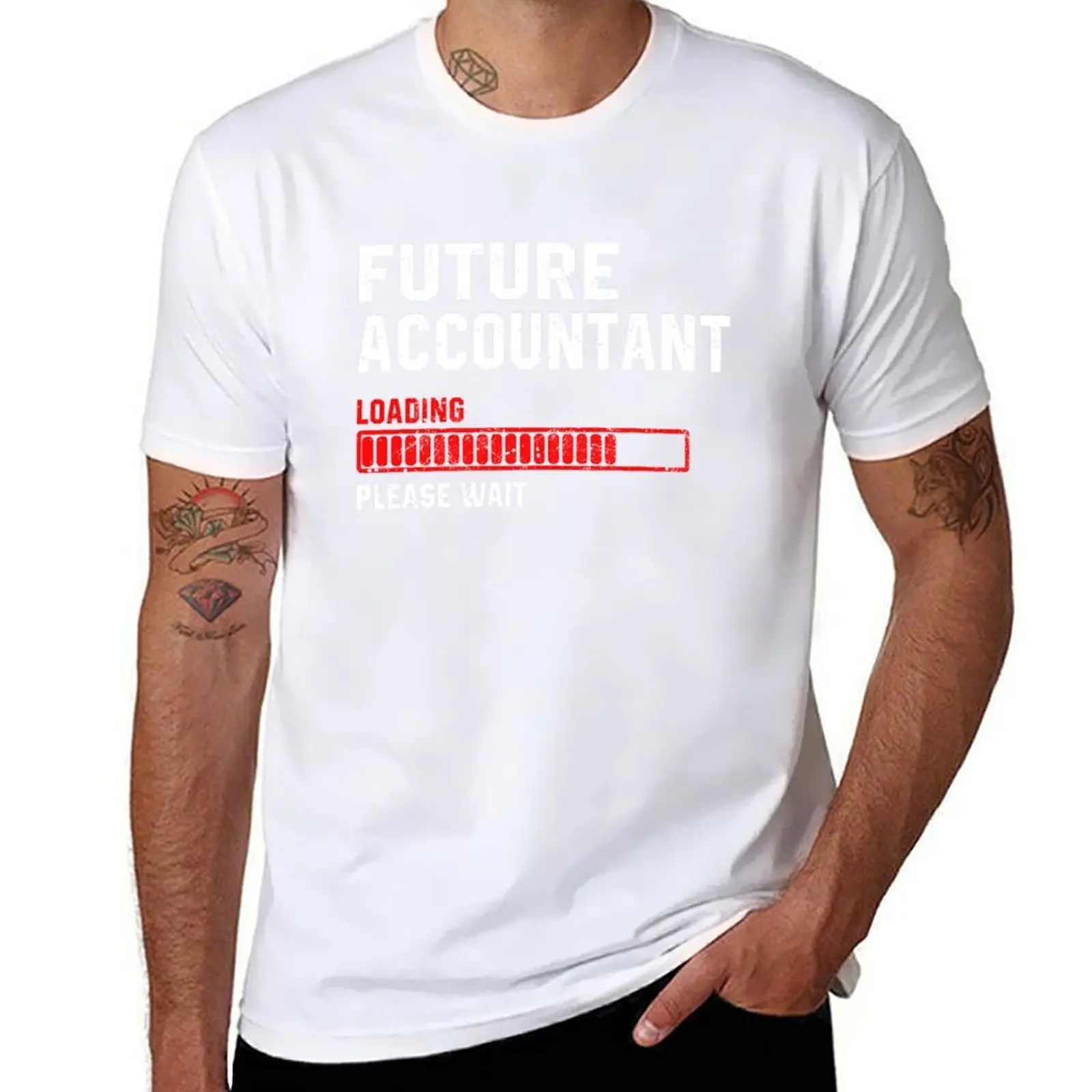 

CPA Accountant Loading Future Bookkeeper T-Shirt Casual Holiday Short Sleeve Tee