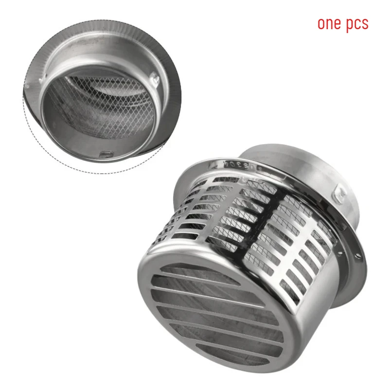 Tapa de chimenea para calentador de agua, 110/150/180/190mm, para pared Exterior, tubo de salida de aire, Extractor de escape HVAC para exteriores, ventilador de acero inoxidable