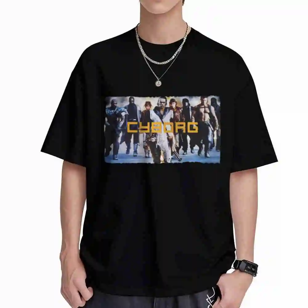 Cyborg 1989 Van Damme Short Sleeve Tee 100% Cotton T-Shirt
