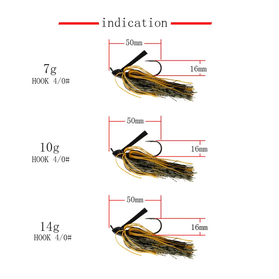 Walk Fish 1 Stück Chatter bait Köder 7g 10g 14g Spinner Köder Angeln Köder Jig Head Buzz bait für Bass Hecht Zander Spinner bait Angeln – Detail 4