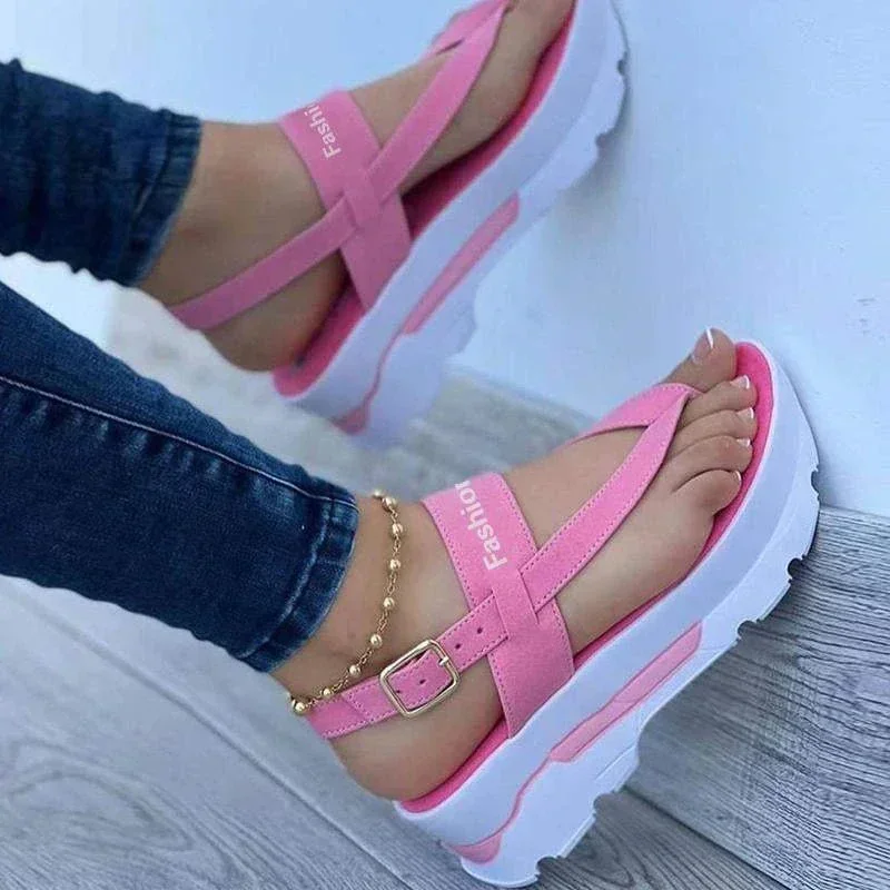 2024 New Sandals Shoes Women Flip Flops Women's Shoes Casual Ladies Shoes Buckle Women Shoe Open Toe Slipper Female Footwear